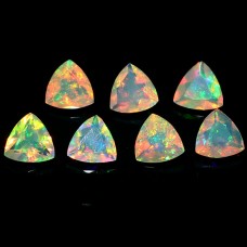 Ethiopian opal trillion shape 5x5mm facet 1.85 cts